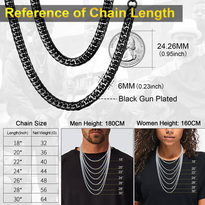 Thick Miami Cuban Curb Link Chain Necklace for