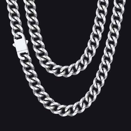 Hip Hop Cuban Chain Necklace for Huasband Boyfriends Gift 6/9/12mm Width