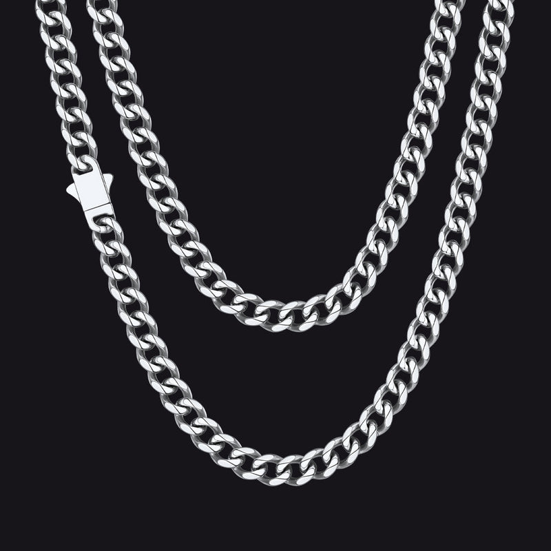 Hip Hop Cuban Chain Necklace for Huasband Boyfriends Gift 6/9/12mm Width