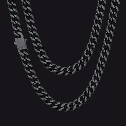 Hip Hop Cuban Chain Necklace for Huasband Boyfriends Gift 6/9/12mm Width