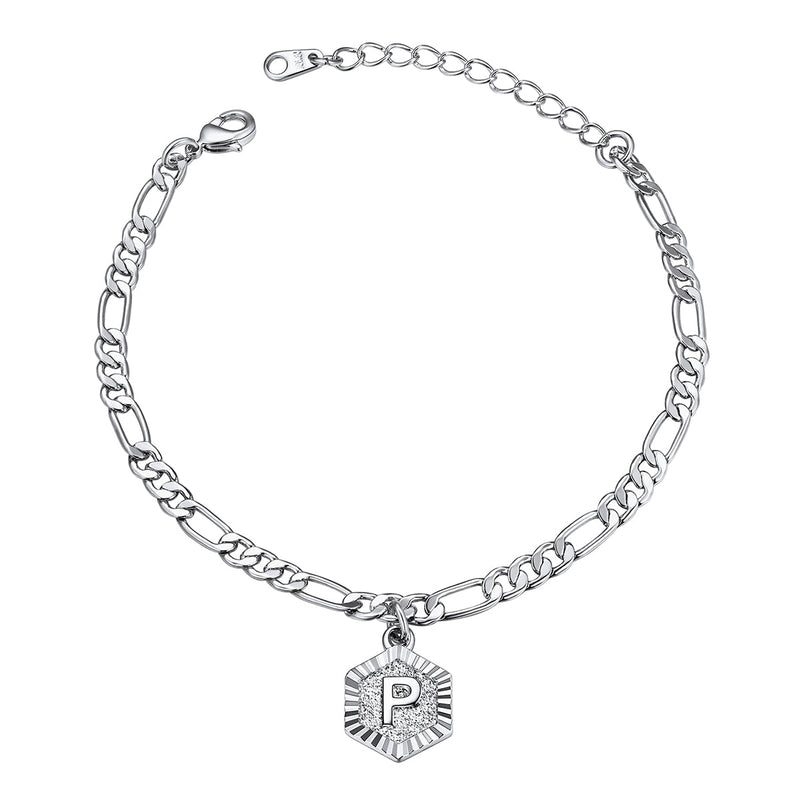 Custom Initial Figaro Link Anklet for