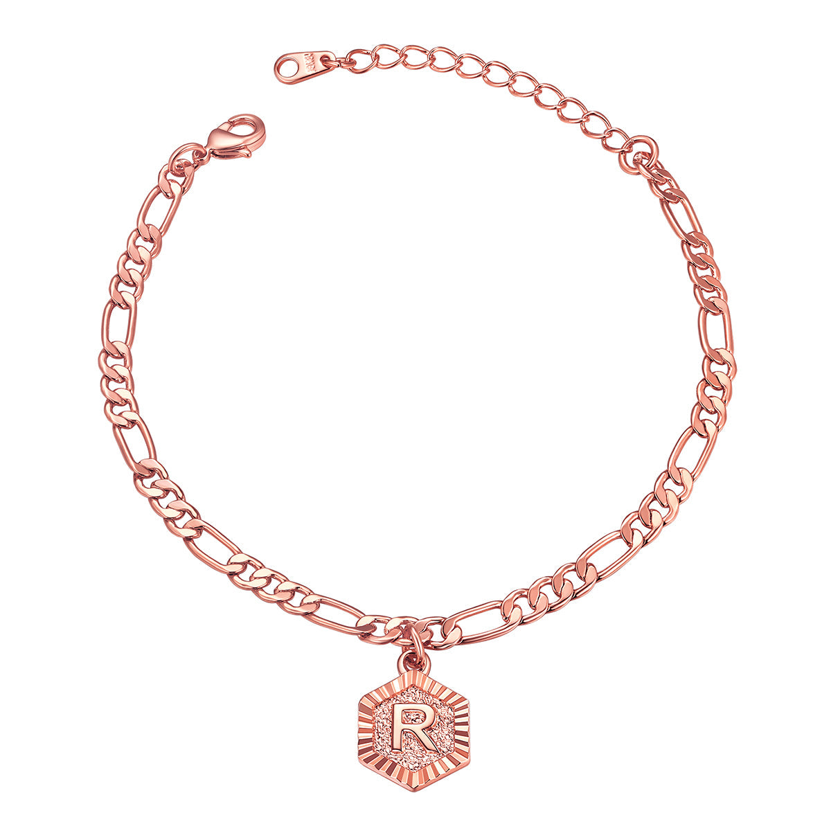 Custom Initial Figaro Link Anklet for