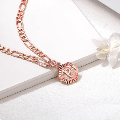 Custom Initial Figaro Link Anklet for