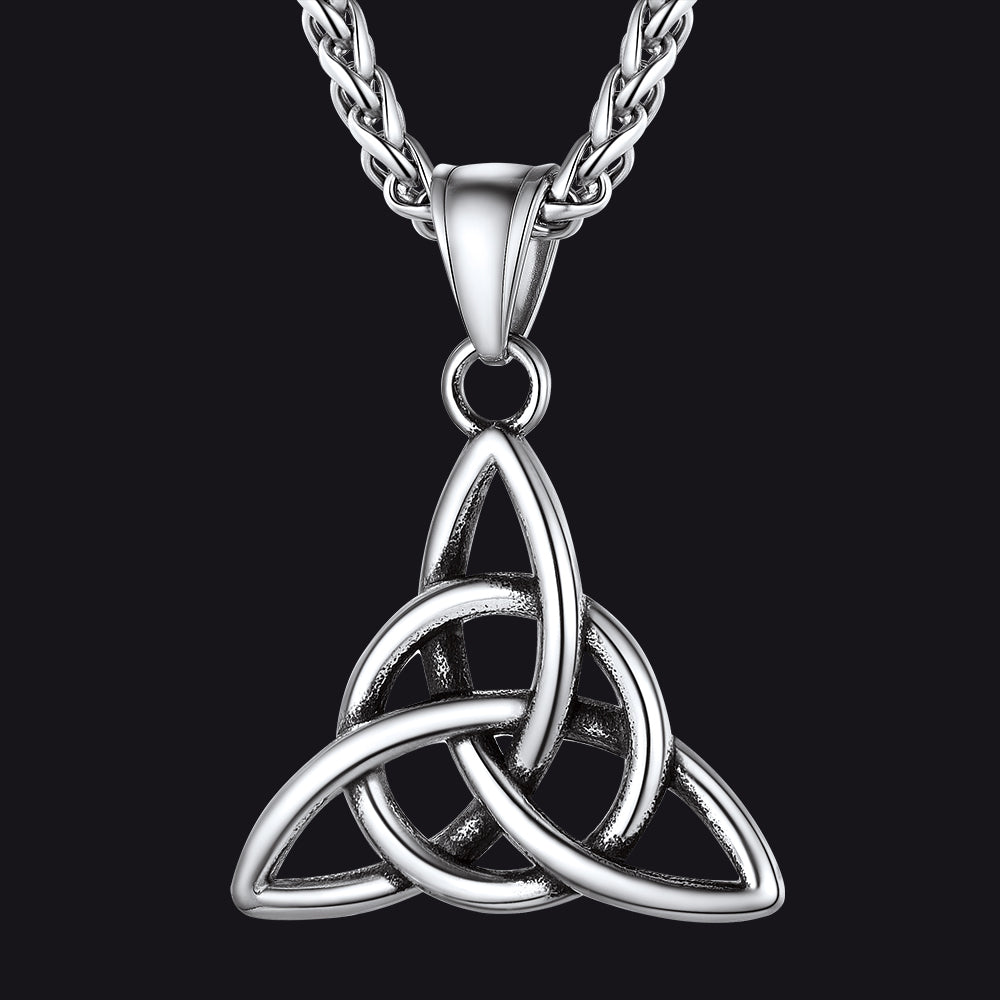 Irish Celtic Knot Pendant Necklace for