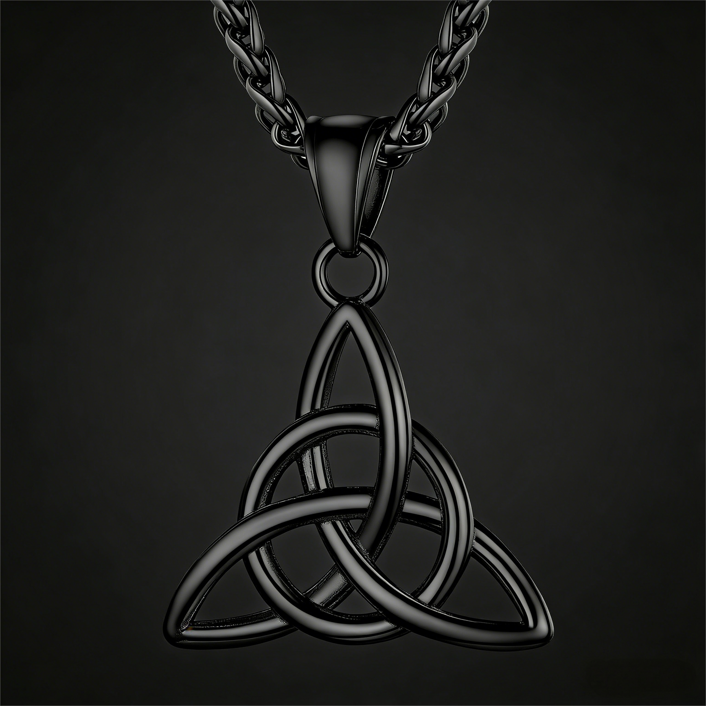 Irish Celtic Knot Pendant Necklace for