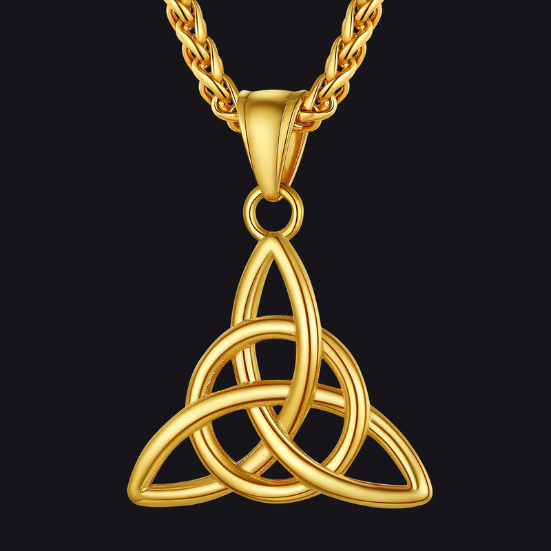 Irish Celtic Knot Pendant Necklace for