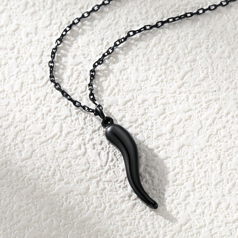 Cornicello Italian Horn Amulet Pendant Necklace for