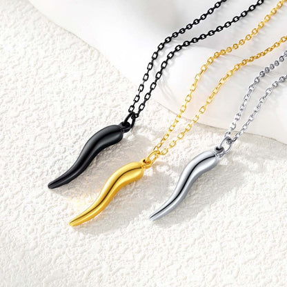 Cornicello Italian Horn Amulet Pendant Necklace for