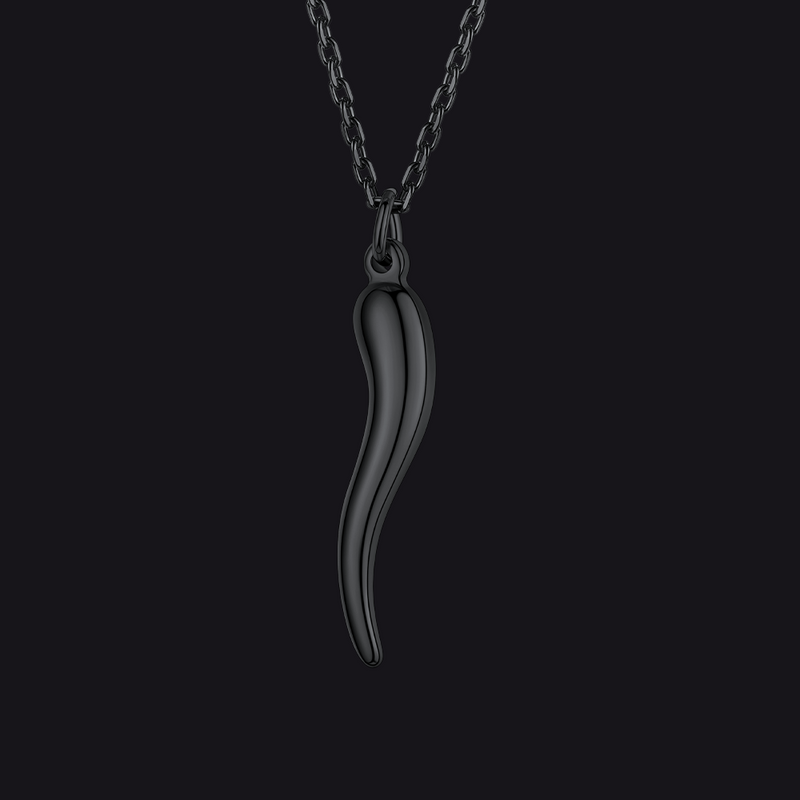Cornicello Italian Horn Amulet Pendant Necklace for