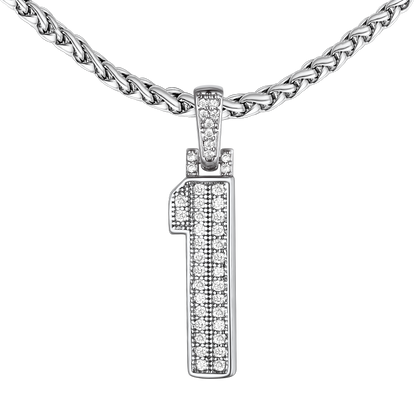 Baseball Diamond Jersey Number Chain Necklace for