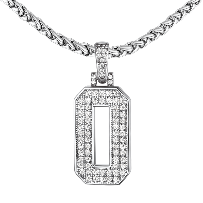 Baseball Diamond Jersey Number Chain Necklace for