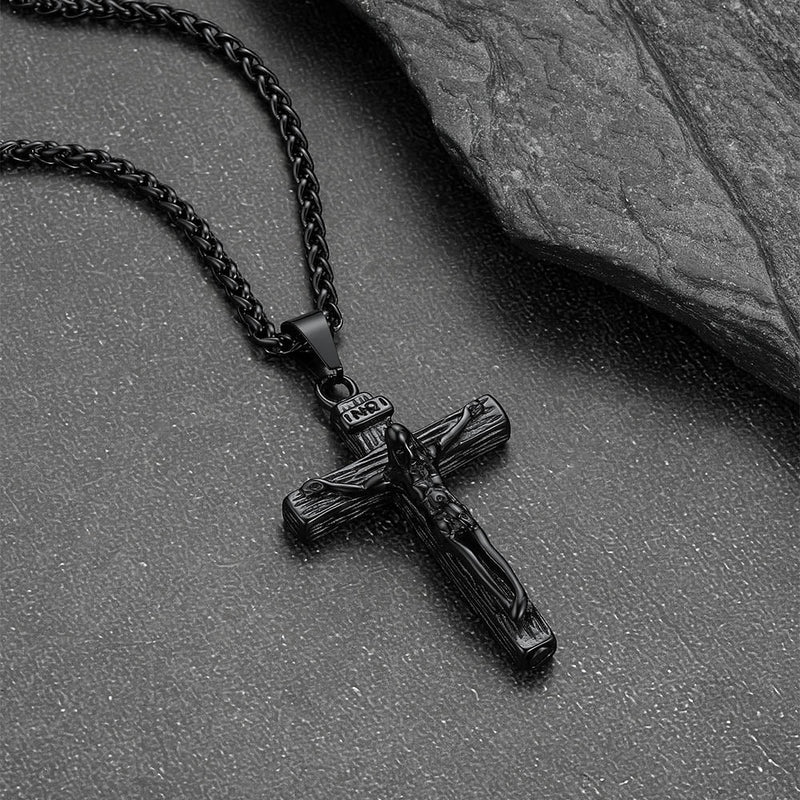 Christian Crucifix Cross Urn Necklace for Ashes Memorial Gift