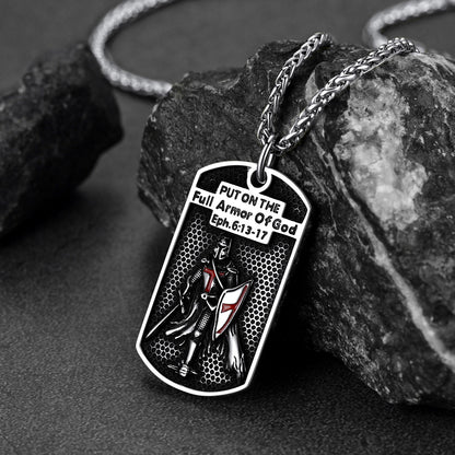 Knights Templar Dog Tag Necklace