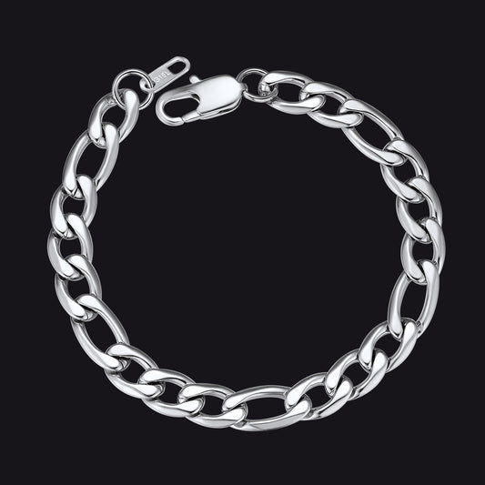 Figaro Link Bracelet for in Stainless Steel