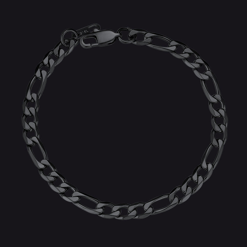 Figaro Link Bracelet for in Stainless Steel