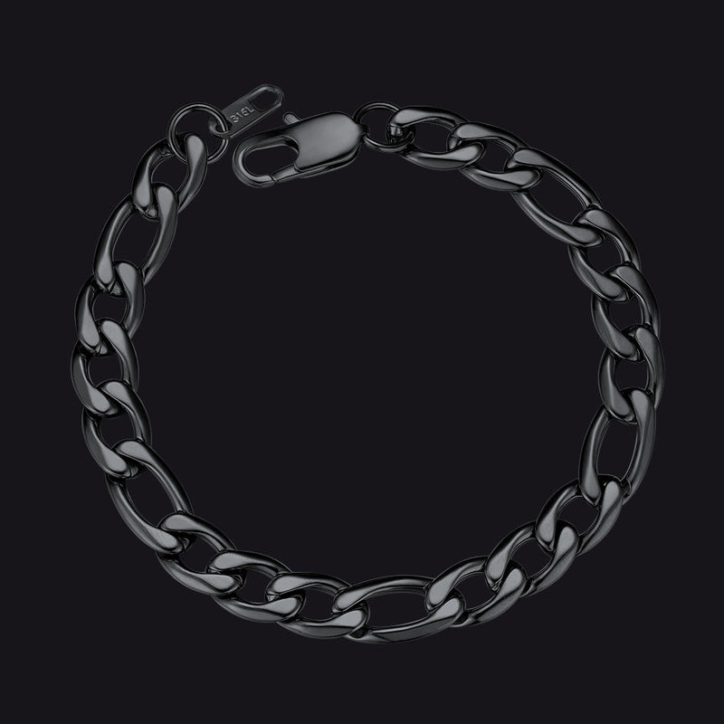 Figaro Link Bracelet for in Stainless Steel