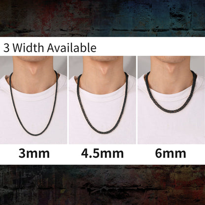 Franco Chain Link Stainless Steel Necklace for