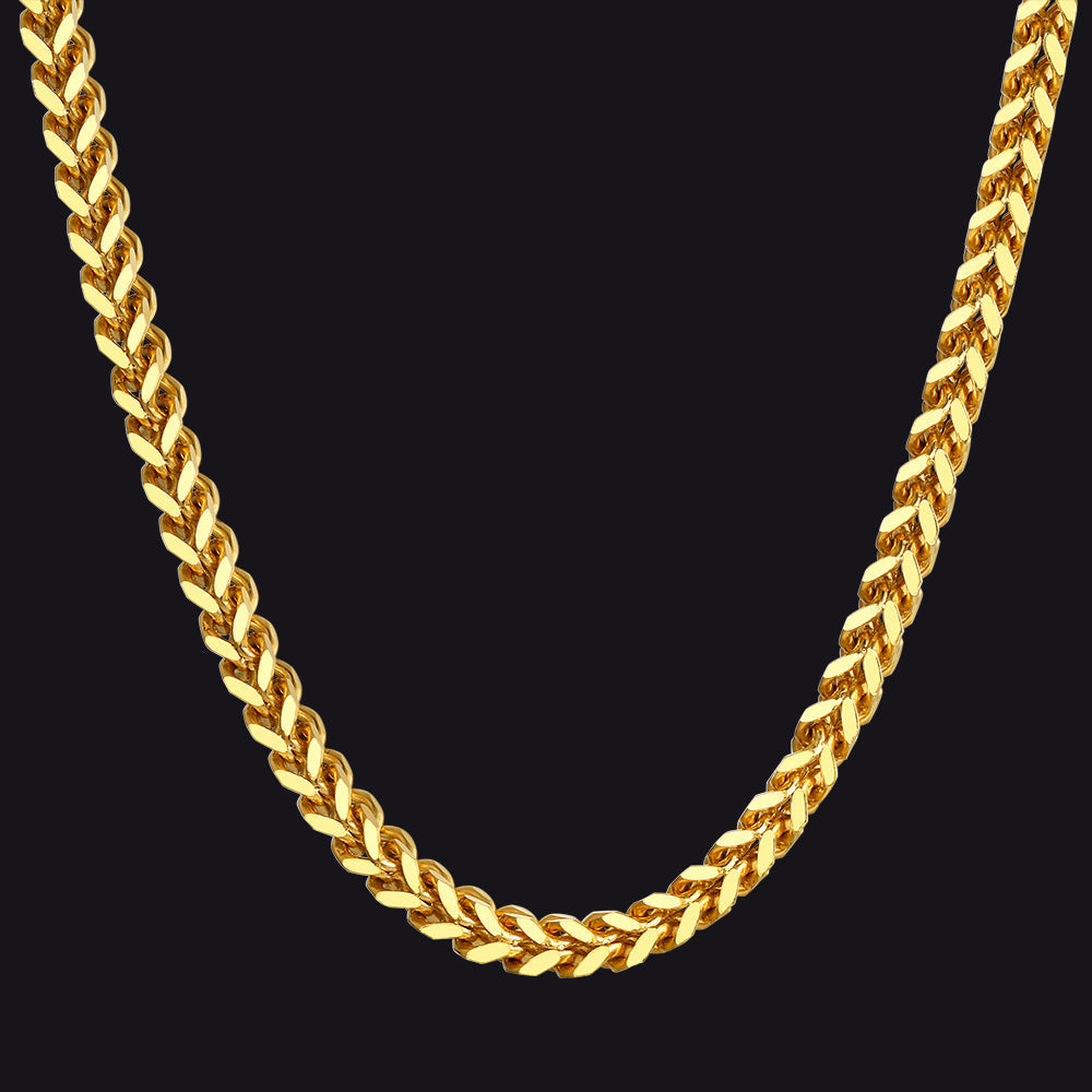 Franco Chain Link Stainless Steel Necklace for