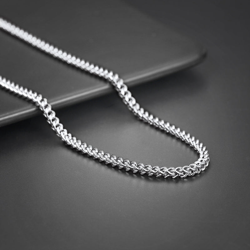 Franco Chain Link Stainless Steel Necklace for