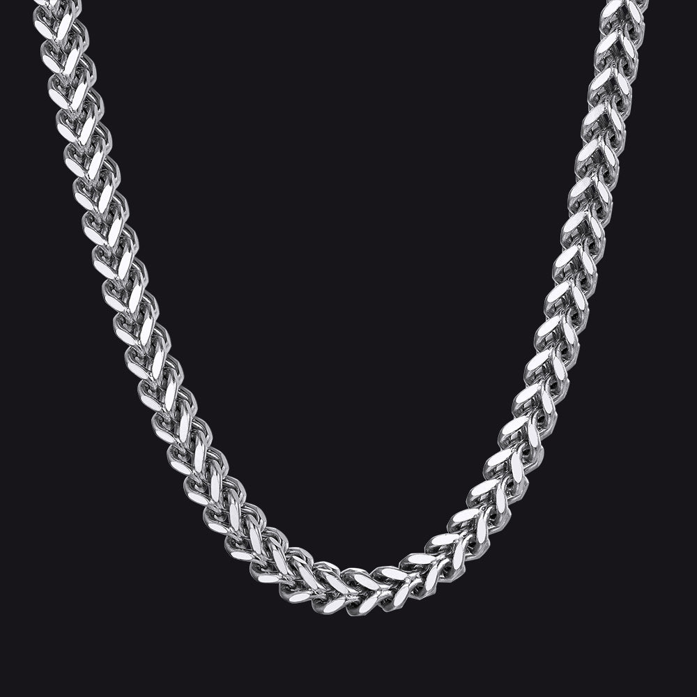 Franco Chain Link Stainless Steel Necklace for