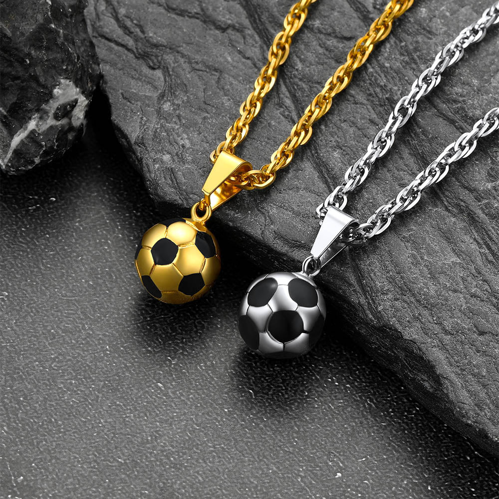 Soccer Football Necklace Lucky Charm for Ball Fans