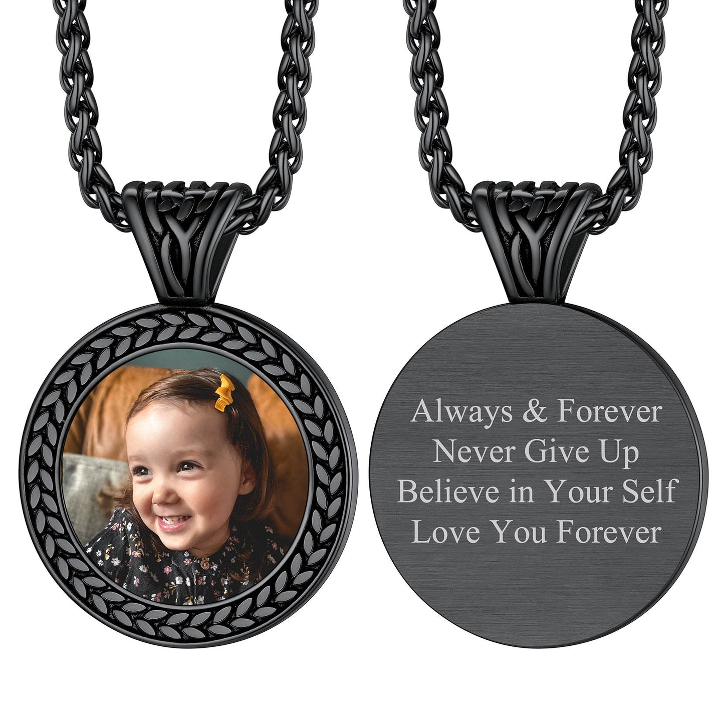 Personalized Pet Memorial Picture Necklace Pendant With Photo for