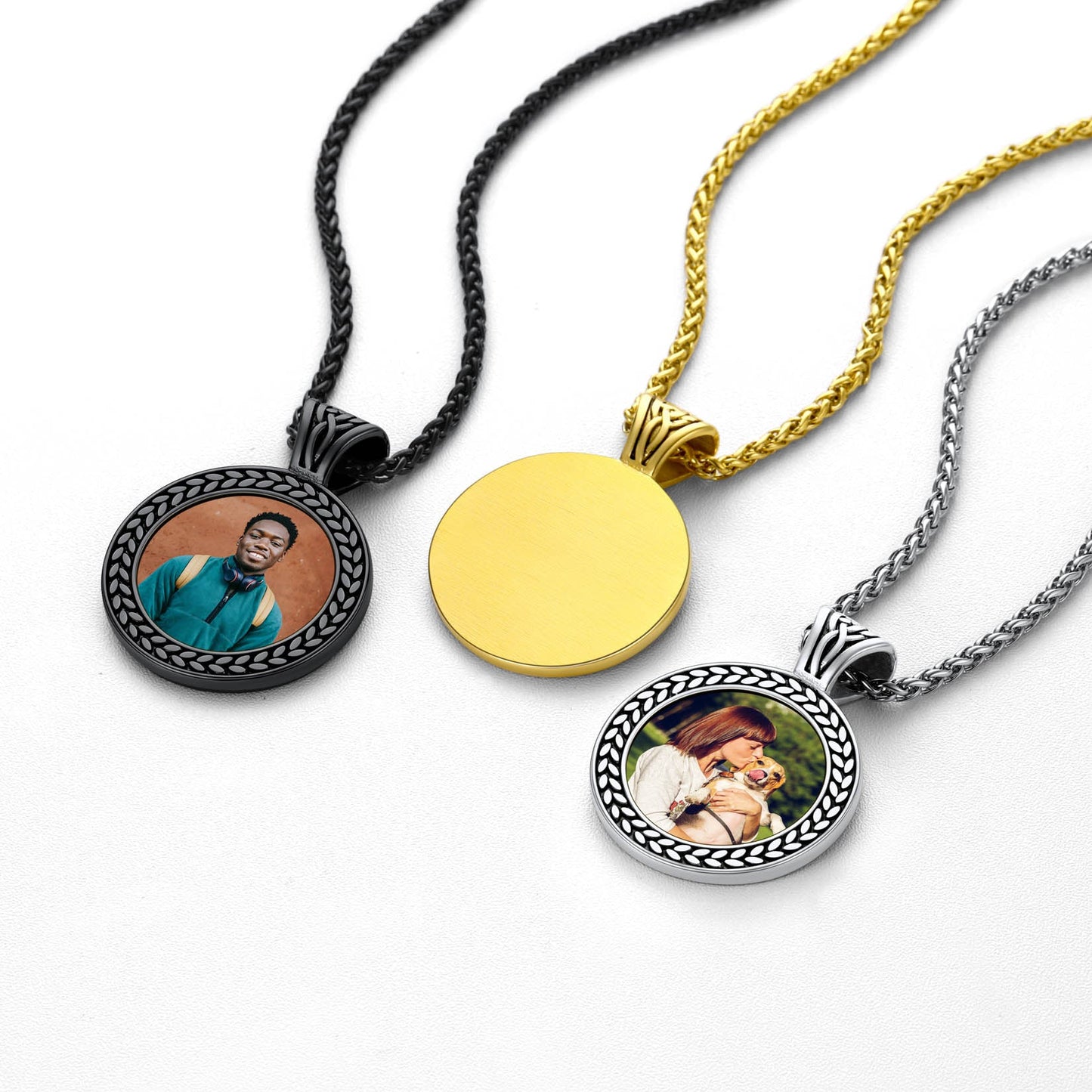 Personalized Pet Memorial Picture Necklace Pendant With Photo for