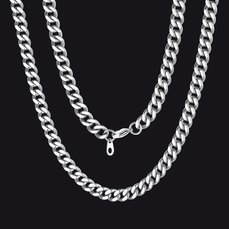 Sturdy Cuban Chain Necklace for 5/7/9/12mm Width