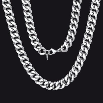 Sturdy Cuban Chain Necklace for 5/7/9/12mm Width