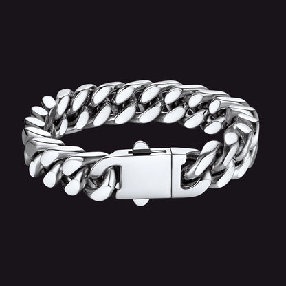 Miami Cuban Link Chain Bracelet 5/7/9/12mm Width for