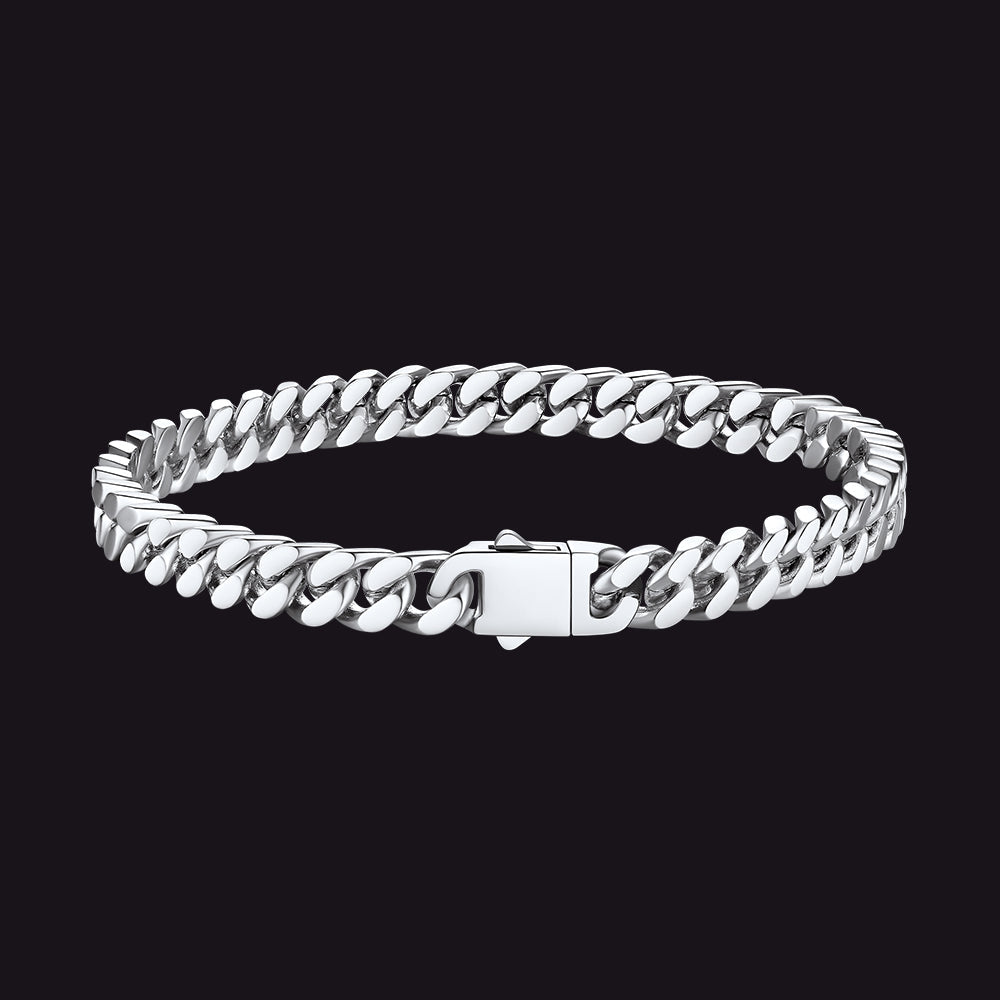 Miami Cuban Link Chain Bracelet 5/7/9/12mm Width for