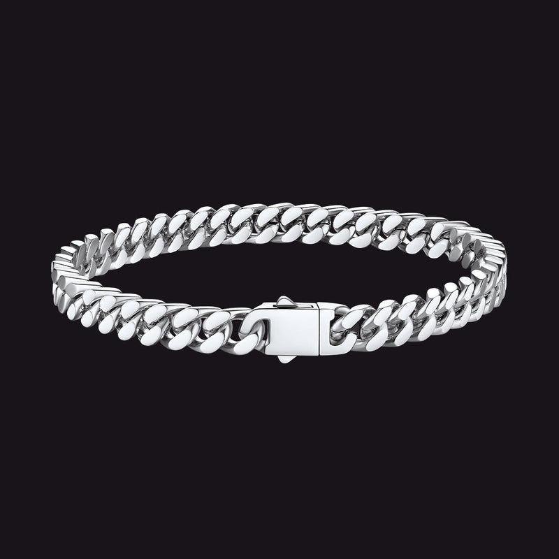 Miami Cuban Chain Bracelet 5/7/9/12mm Width Birthday Gift for
