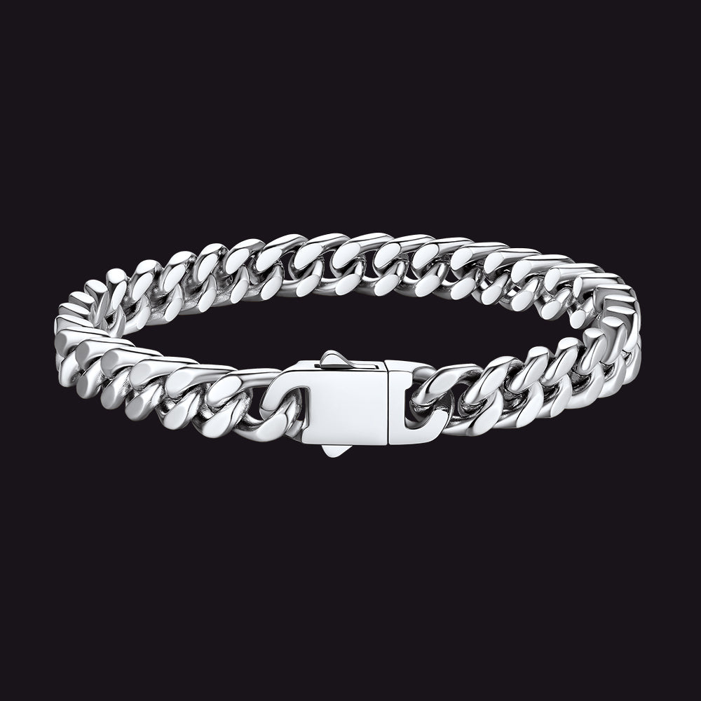 Miami Cuban Chain Bracelet 5/7/9/12mm Width Birthday Gift for