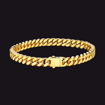Miami Cuban Link Chain Bracelet 5/7/9/12mm Width for