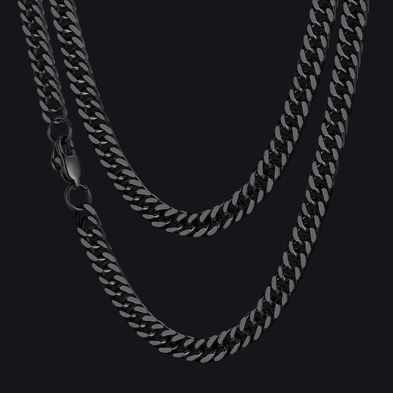 Miami Cuban Link Chain Necklace With Gift Crad for Him