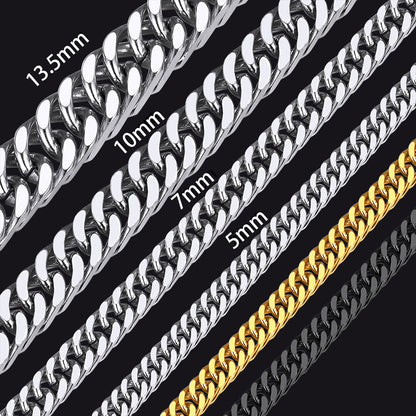 Heavy Miami Cuban Link Chain Necklace for