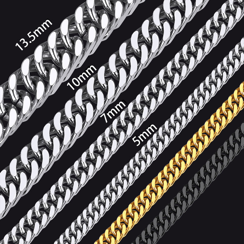 Heavy Miami Cuban Link Chain Necklace for