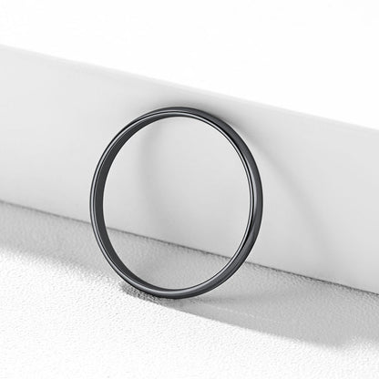 Sterling Silver Minimalist Band Ring for Couple