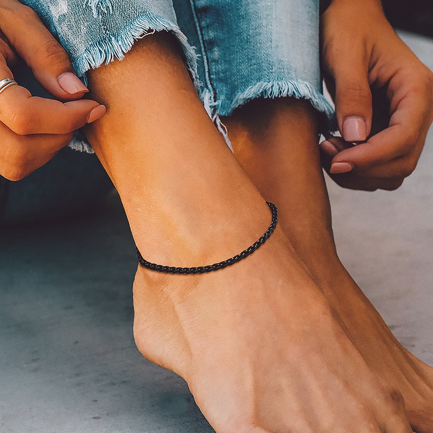 Stainless Steel Chain Anklets for
