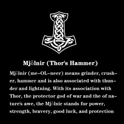 Thor's Hammer Rune Stainless Steel Viking Ring