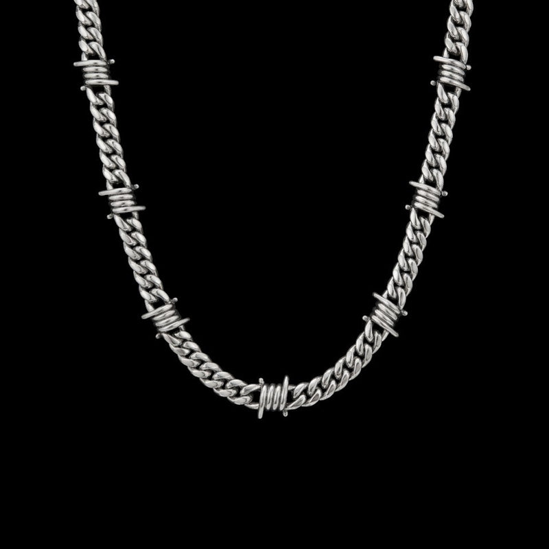 9mm Barb Wire Cuban Chain