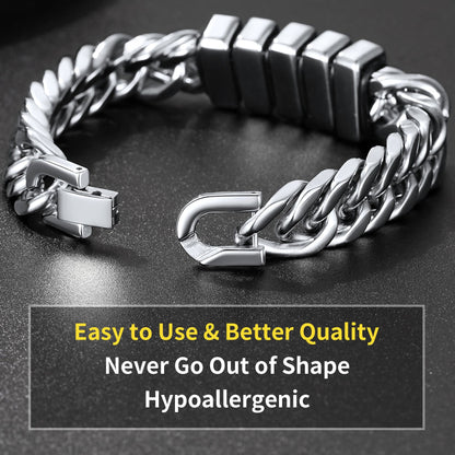 Personalized Cuban Link Bracelet Engraved Name Bracelet for