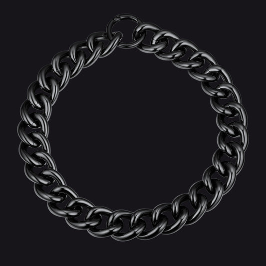 23mm Wide Chain Choker Necklace for