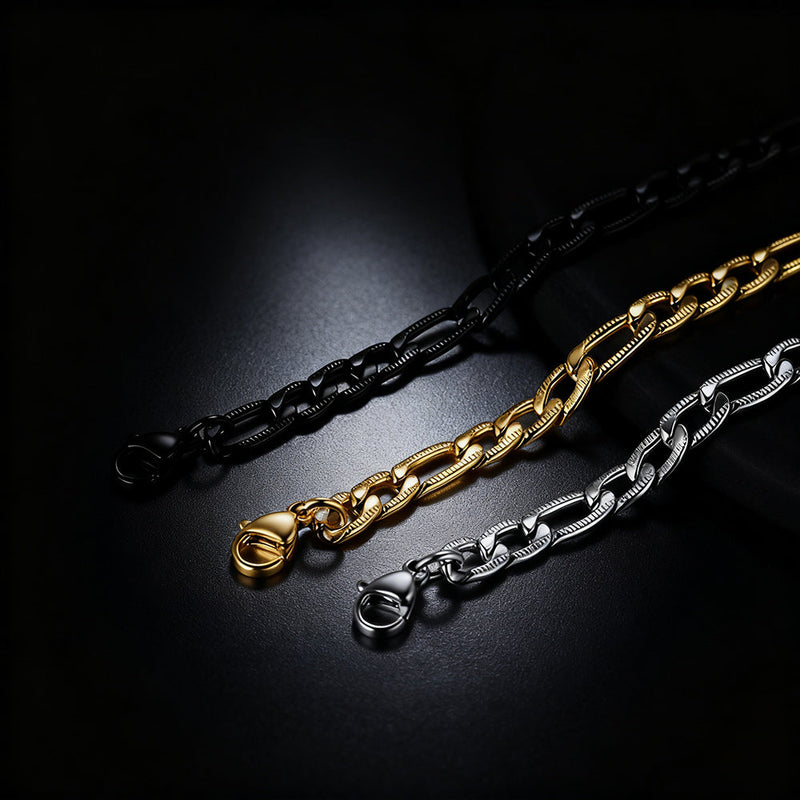 5mm Figaro Chain Necklace for