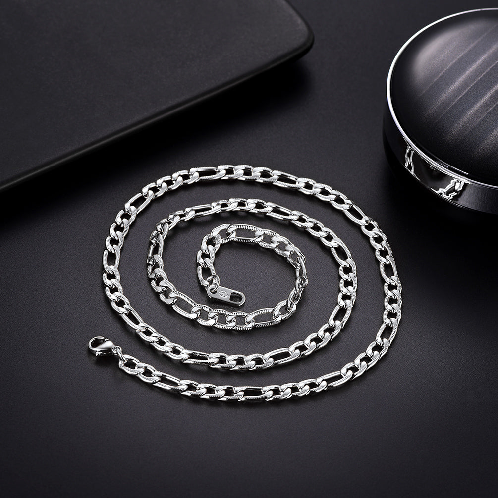5mm Figaro Chain Necklace for