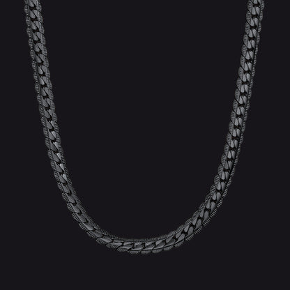 6mm Curb Chain Necklace in Stainless Steel for