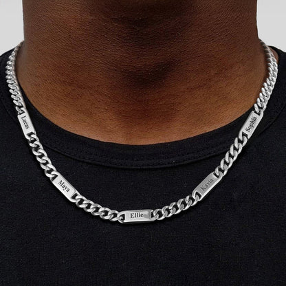 To My Engraved Name Chain Necklace, Birthday or Anniversary Gift for Him