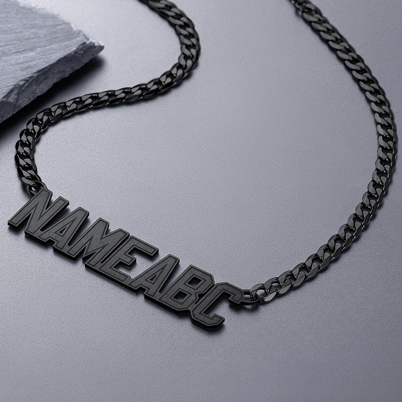 Customized Nameplate Cuban Chain Necklace for