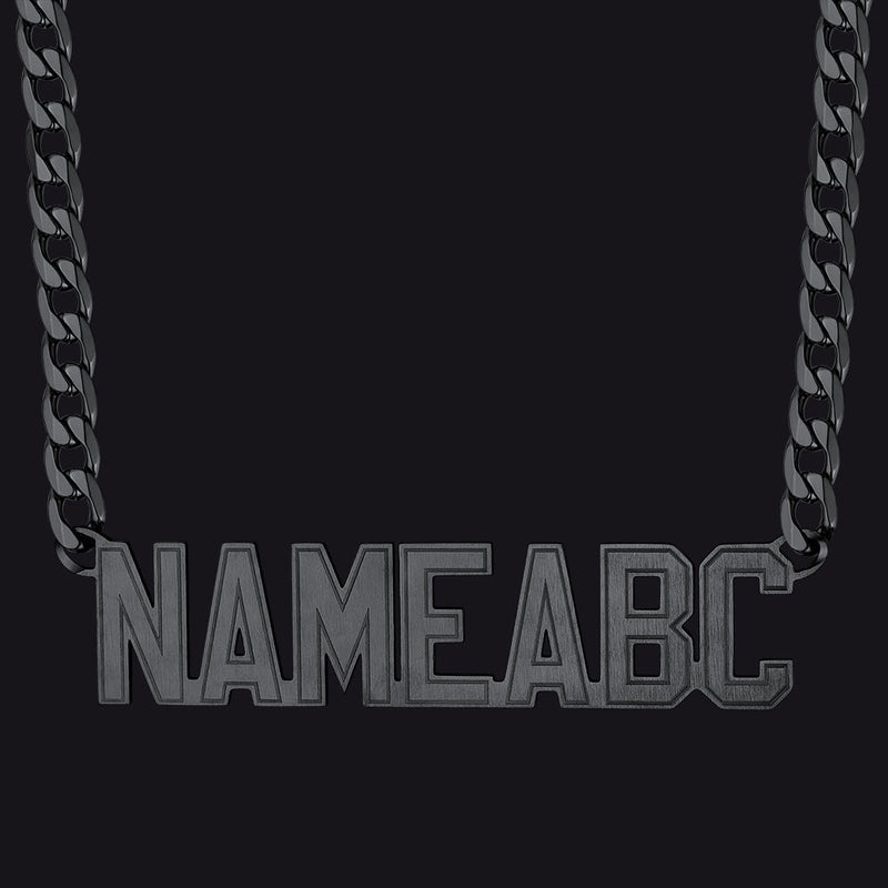 Customized Nameplate Cuban Chain Necklace for