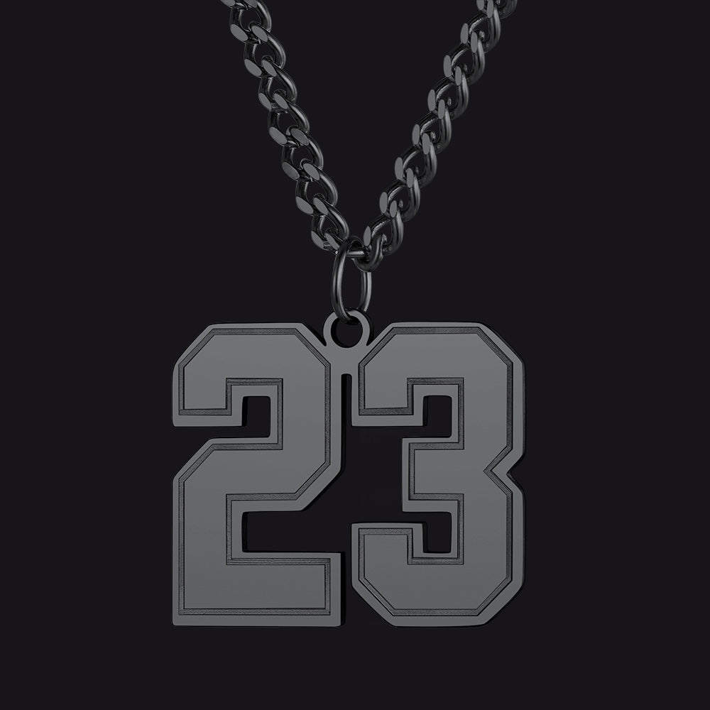 Personalized Sports Jersey Number Chain Necklace for Sport Fans
